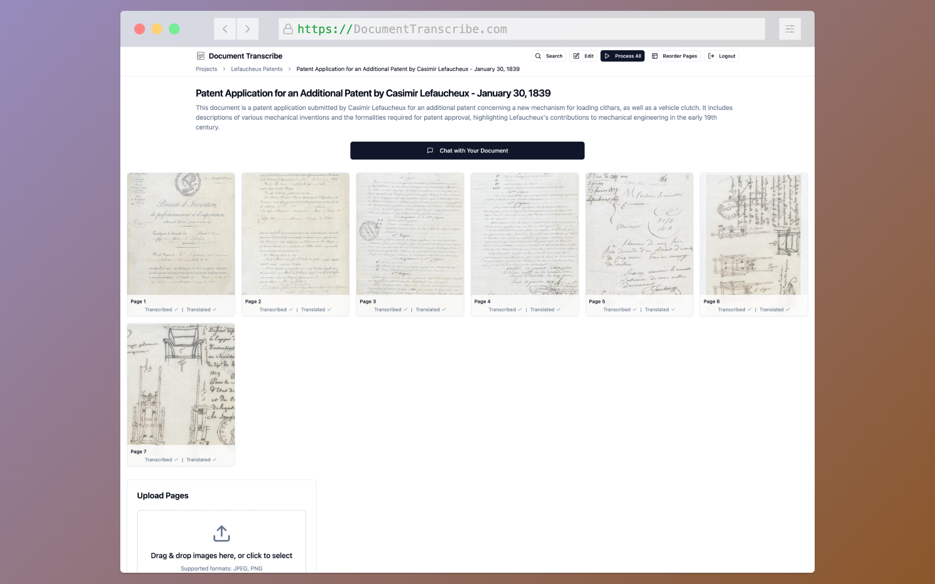Document Transcribe